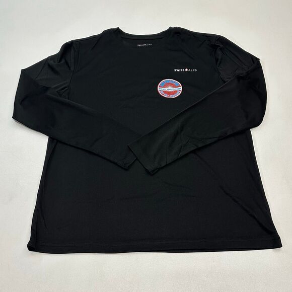 Other - Swiss Alps Long Sleeve Shirt Black Logo, Size Large